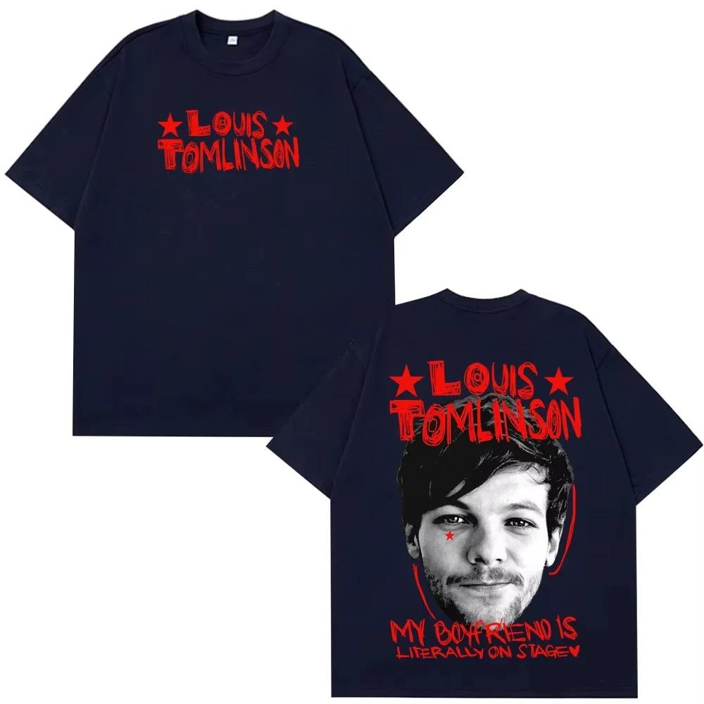 2026 Singer Louis Tomlinson Fashion Printed T-shirt Men Women High Quality T Shirt Summer Casual Short Sleeve Cotton Vintage T-shirts