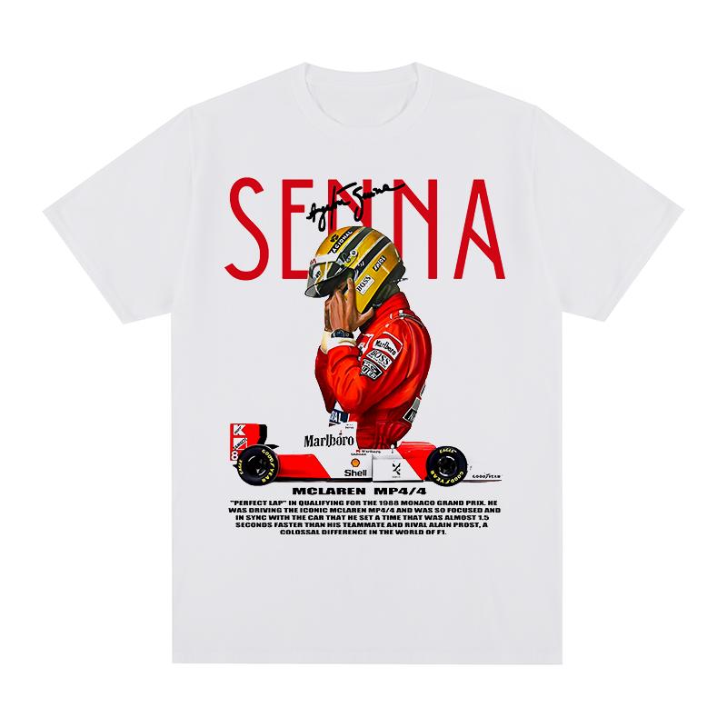 Brazilian Ayrton Senna T-shirt Vintage Graphic Oversized Breathable Polyester Men T Shirt New TEE TSHIRT Womens Tops Unisex S-5XL