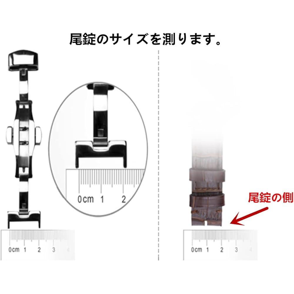 [Nywing] 18mm 20mm Omega Buckle OMEGA Stainless Steel Watch Strap D Buckle Double/Double Opening ...