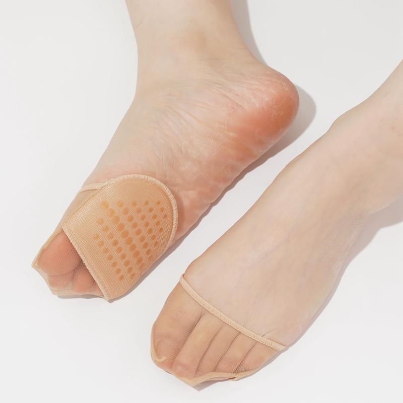 Ballenpolster Socken Damen Zehenschutz mit Polsterung Unsichtbare Halbsocken mit Schwammpolster