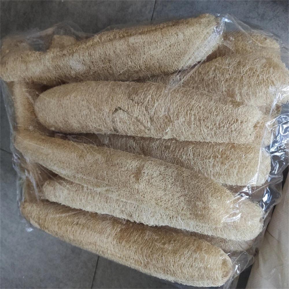 HOMZY 1pcs Natural Loofah Sponge Multi-purpose Cleaning Tool for Kitchen Bathroom Scrubber for Daily Cleansing Wash Body Scrubber Spa