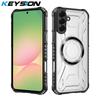 KEYSION Transparent Magnetic Case for Samsung A57 5G A37 5G Silicone+PC Heavy Duty Shockproof Phone Cover for Galaxy A37 A57 5G