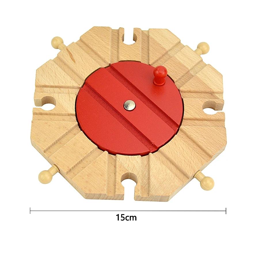 Educational Toy for Child New Kinds Wood Track Accessories Beech Wooden Train Track Railway Toys Fit Biro Wooden All Brand Track