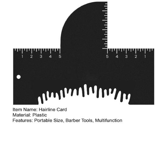 Hair Styling Template Color Enhancement Barber Card with Measurement Indicator Men Women Hairline Beard Lineup Guide Shaping Haircut Template