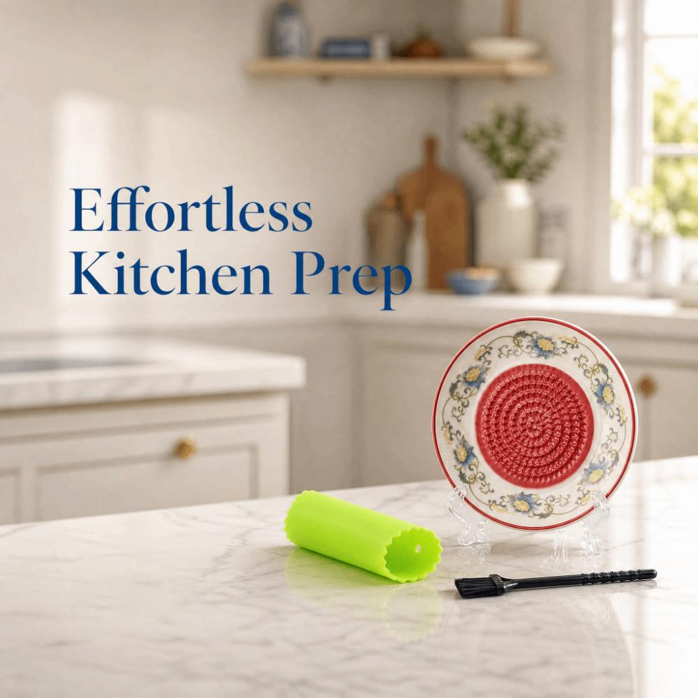 Textured Raised Ceramic Garlic Grater Manual Fruit Vegetable Puree Grinder Fruit Puree