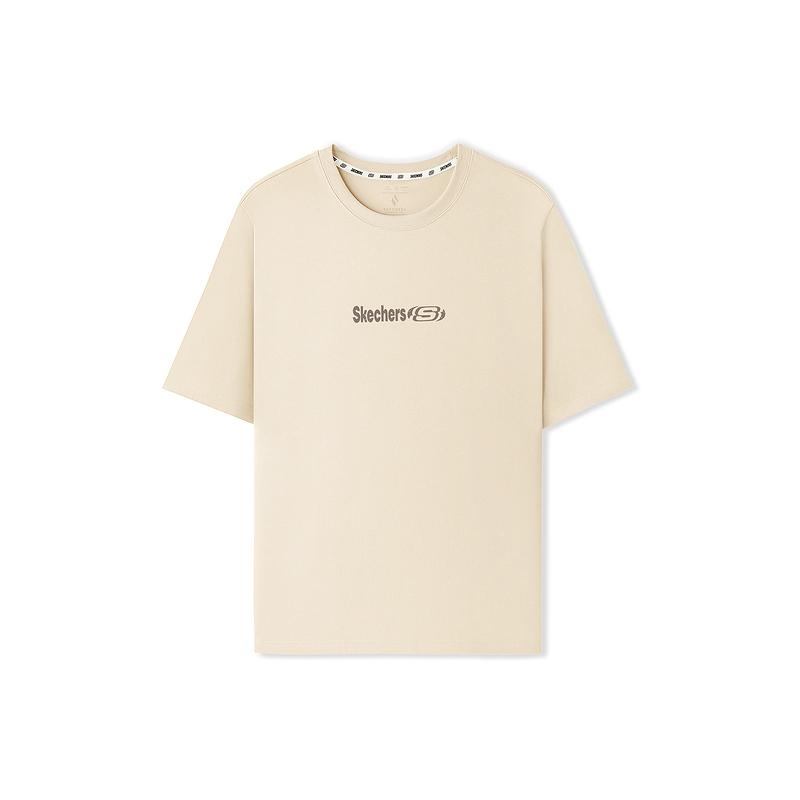 Skechers Elastic Breathable Round Neck T-Shirt Men tops L226M016-001J S