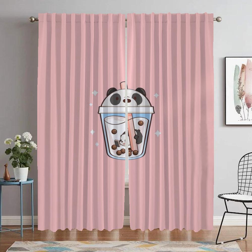 Milch Moderne Wohnzimmer Vorhänge für Kamera Küchenvorhänge 2 Stück Tüll für Schlafzimmer Jalousien Fenster Vorhang Raumteiler Verdunkelung