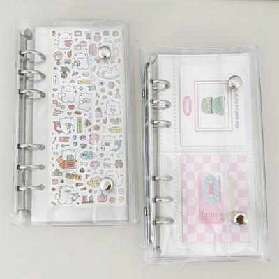 6 Rings PVC Card Album Covers OR 10 Sheets 20 Pocket 6 Hole Punched Pocket Photo Sleeve for 6 Rings Card Organizers