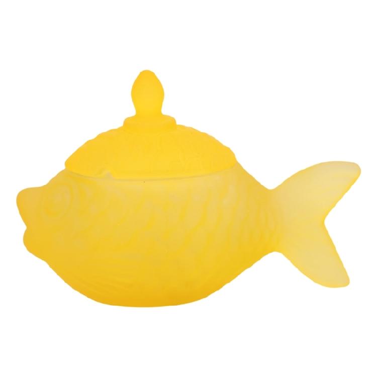 

Fascinating Miniature Glass Fish Bowl With Cover For Kitchen Pantries Or Vanities Top Decoration And Organization
