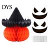 Halloween Honeycomb Decorations Ornament, Pumpkin Spider Hanging Paper Party Atmosphere Supplies Decoration for Home Office Classroom Holiday