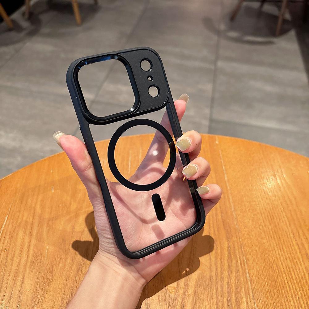 Luxury Transparent Shockproof Phone Case For iPhone 17 Pro Max 17Pro 17 For Magsafe Magnetic Wireless Charge Protective Cover