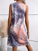 European and American Tie-Dye Sleeveless Loose Vest Dress - Spring/Summer 2026 Fashion