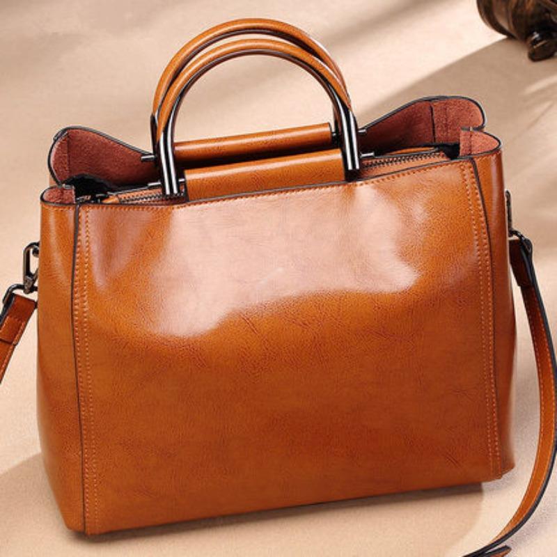 Women's Handbags, Leather Bags, Multi-functional Hand-held Mother Bags, Women's Single-shoulder Large Bags, Crossbody Bags, Women's Bags