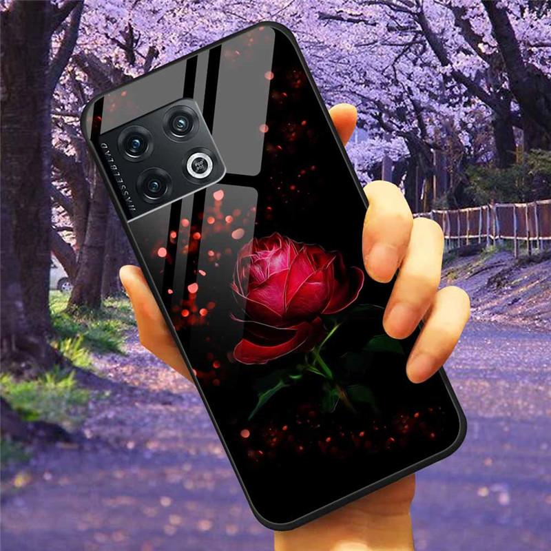 Für OnePlus 10 Pro 5G Hülle 6,7'' Gehärtetes Glas Sternenmarmor Harte Rückseite für One Plus 10Pro Funda Capa Oneplus10pro Coque