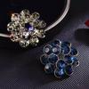 Retro Flower Silence Brooch, High-end Women's Luxurious and Elegant Crystal Brooch, Niche Design Sense Brooch