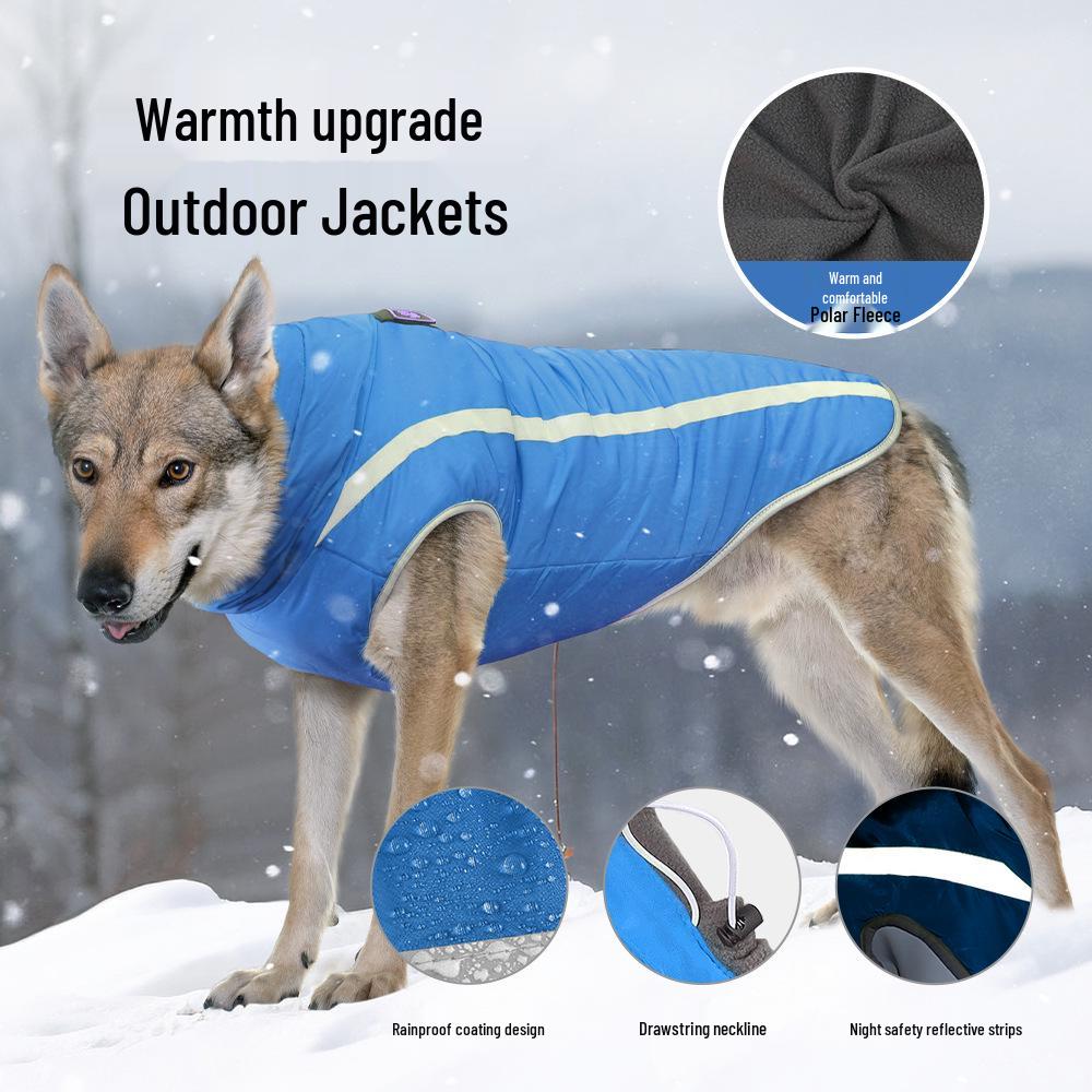 Multicolor Autumn & Winter Dog Jacket - Warm, Cold-Proof, Thickened Cotton