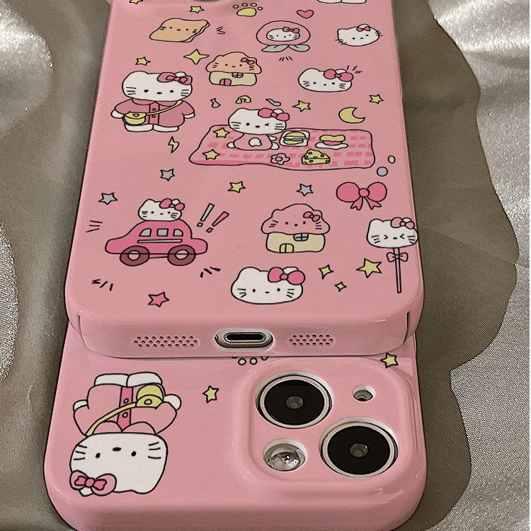 Applicable To Apple 11 Mobile Phone Case New 11promax Advanced Sense 11plus Film Cute Female Cartoon Hello Kitty