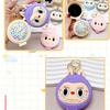 Kawaii Labubu Monster Schlüsselanhänger Spiegel Kamm Anhänger Drei-in-Eins Multifunktionale Schlüsselringe Mädchen Outdoor Tragbare Schlüsselanhänger