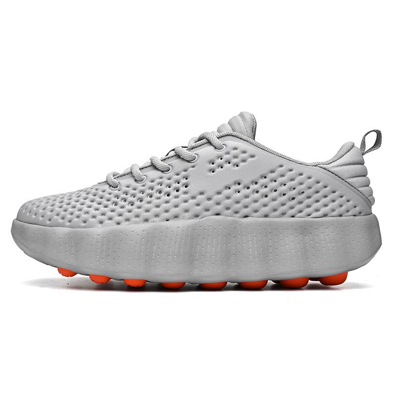 

LUXSOLE Men s Comfortable Casual Sneakers with Foot Sensing Massage Technology Women s Sports Breathable Lightweight Training Shoes 45
