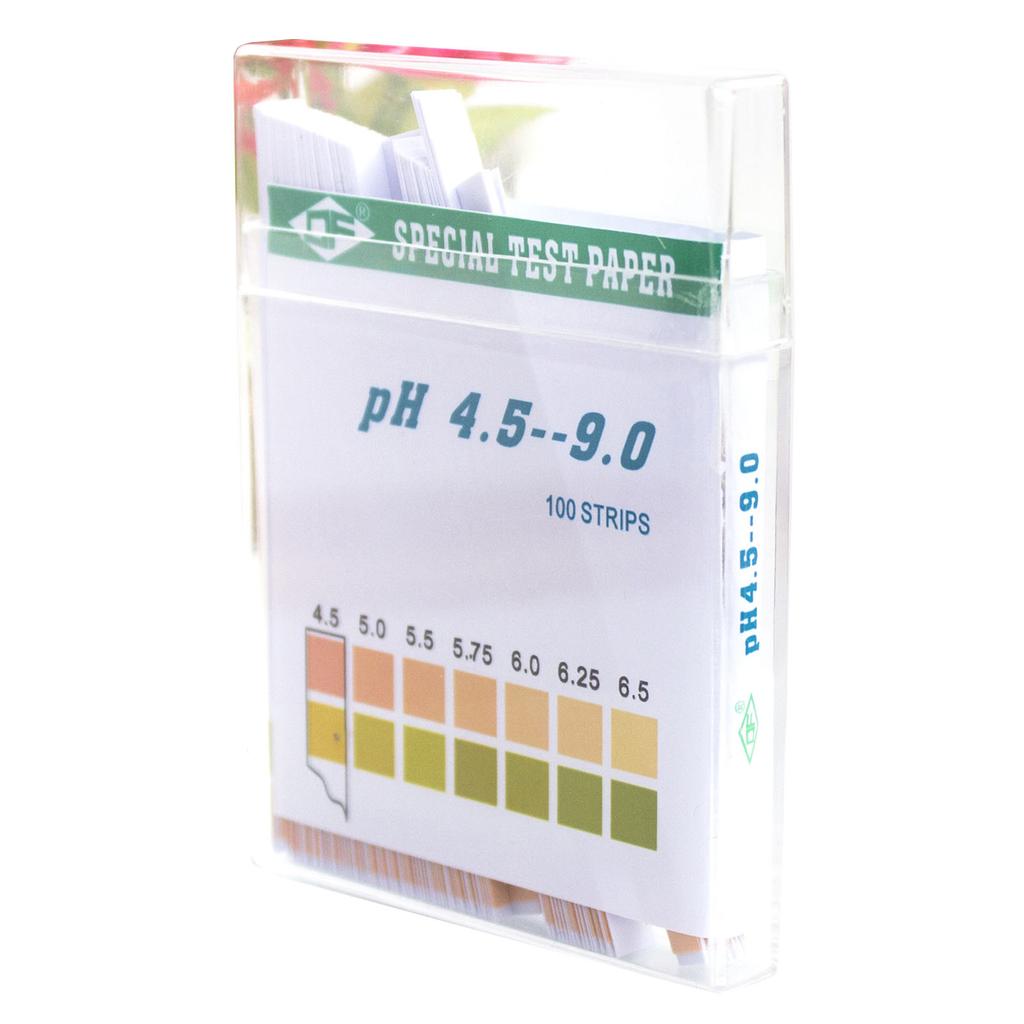 PH Test Paper 2 Color 4.5‑9.0 Quick Testing 100 PH Monitoring Strips with Colour Card for Water