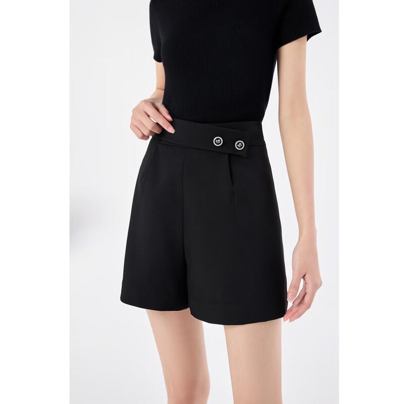 Women's Stylish High-Waist A-Line Commuter Shorts