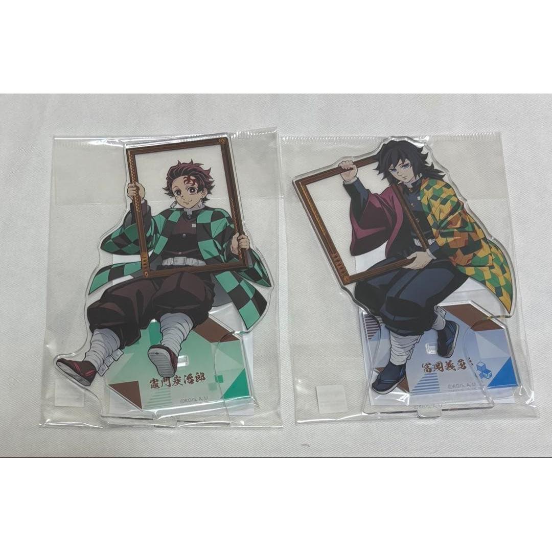 Used Demon Slayer: Kimetsu no Yaiba Corridor of Memories Acrylic Stand Tanjiro Kamado Giyu Tomioka 2-piece set