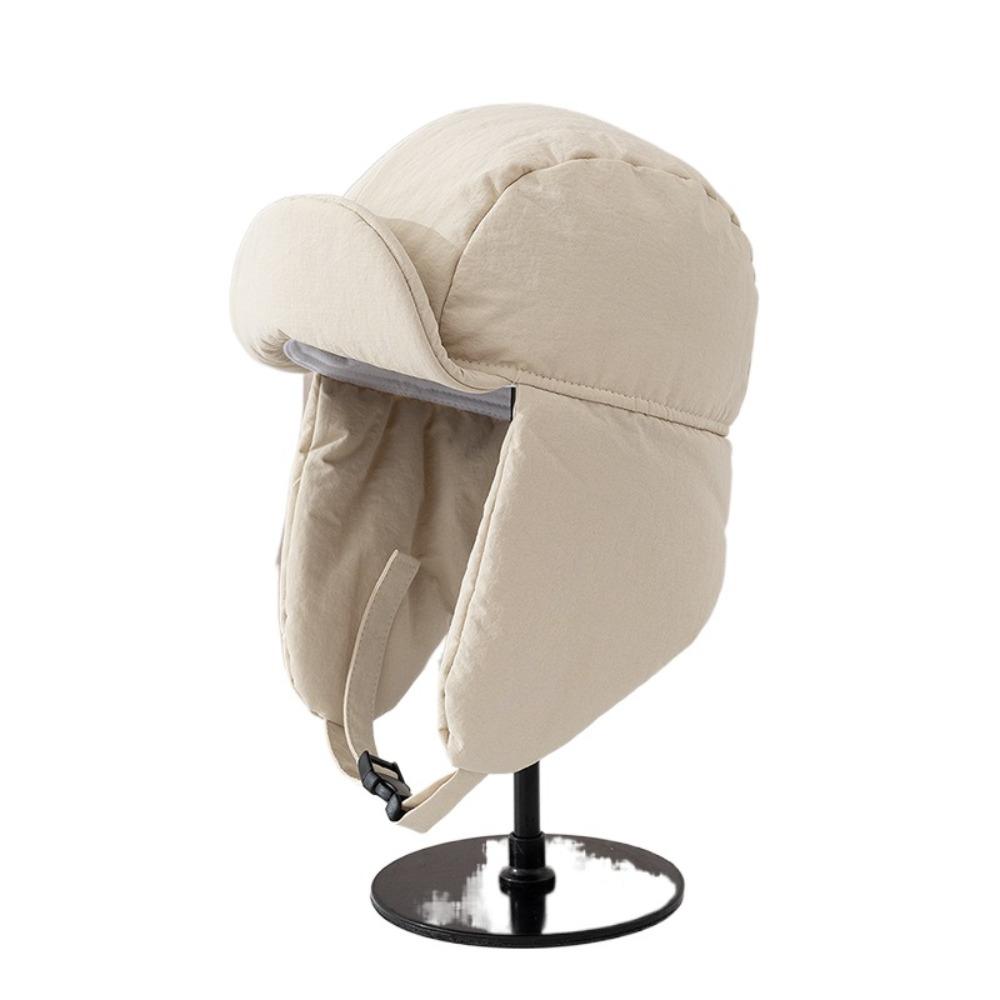 Eiderdown Bomber Hat Cycling Ushanka Fur Hat Outdoors Winter Cap for Men Women