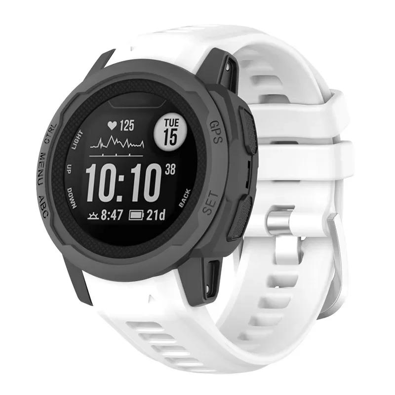 Řemínek pro chytré hodinky Garmin Instinct 2s Měkký silikonový náhradní náramek pro Garmin Instinct 2s řemínek