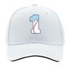 Baseball One Frosted Sprinkle Number Sandwich Baseball Cap Sun Cap Outdoor Workouts Hat