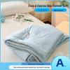 Class A Double-Sided Silk Cooling Summer Quilt – Solid Color Thin Ice Cream Air Conditioning Cover