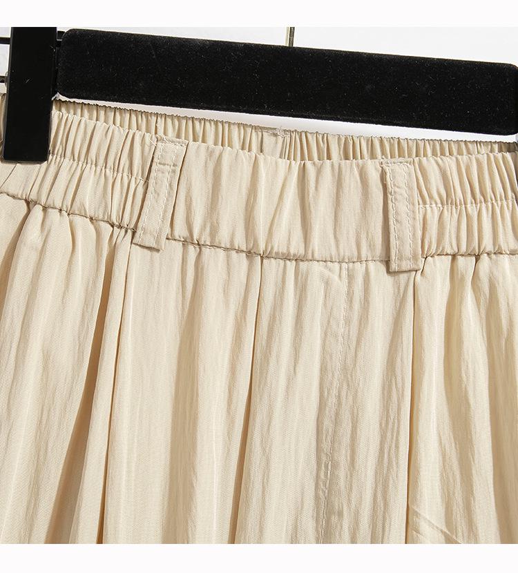 Pantaloni sport retro cu picior larg, gri toamnă, cu uscare rapidă