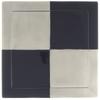 Arita Ware Kin'emon Kiln Square Dinner Plate, Black Platinum Checkered Pattern, 97369