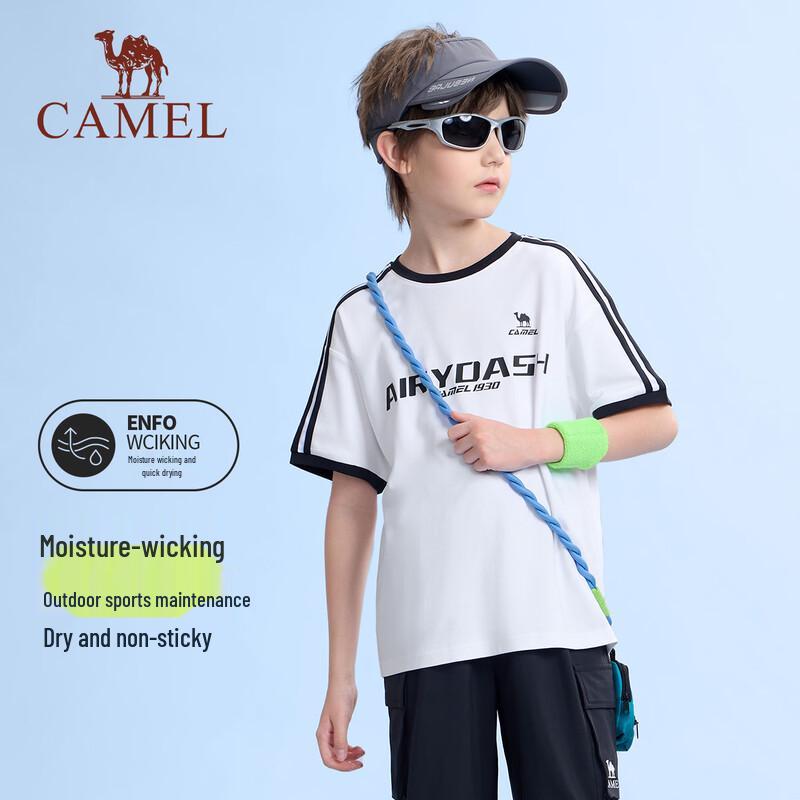 Camel Kids  Breathable Quick-Dry Short Sleeve T-Shirt 130