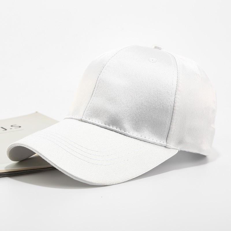 

Mens Silk Cotton Baseball Hat With Sunshade And Adjustable Band For Outdoor Activities белый