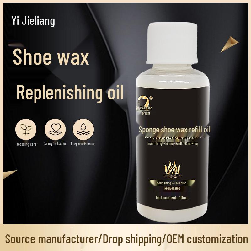 Easy Clean S-shaped Colorless Shoe Polish Sponge for Genuine Leather - Brighten and Shine with Liquid Wax