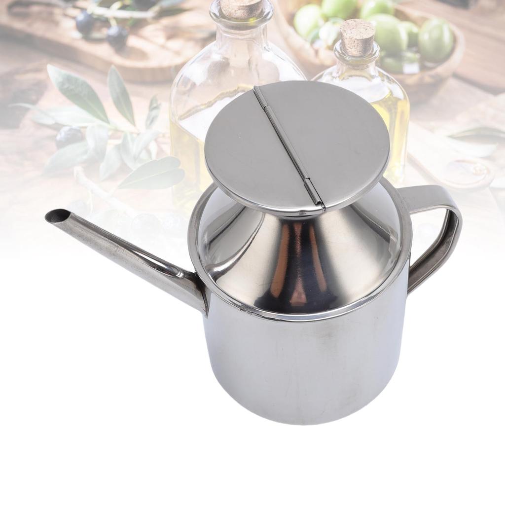 Olive Oil Dispenser Can Stainless Steel   Spout  Proof Easy To Clean   Pouring for Vinegar Soy Sauce