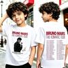 1pc Bruno Mars The Romantic 2026 Tour Fashion Cotton T Shirt Unisex Men Women Kids Summer Streetwear Casual Short Sleeve Tops