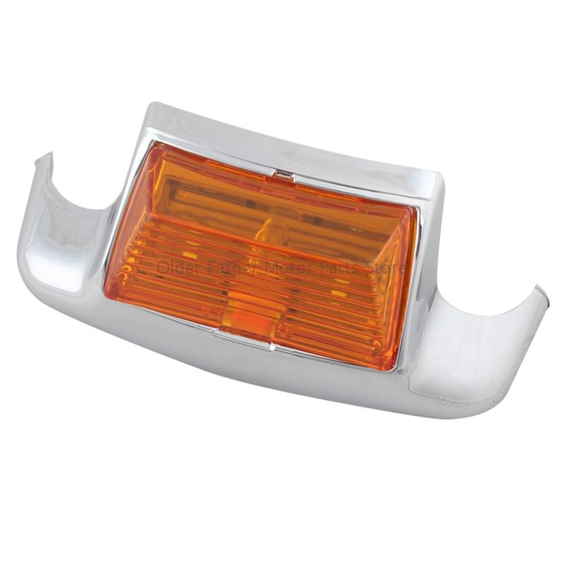 Chrome Motorcycle LED Front Rear Fender Tip Light For Harley Road King FLHR Heritage Softail Classic FLSTC Electra Glide