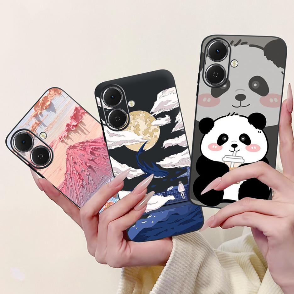 For Tecno Spark GO 2 Case LJ7 Popular Painted Cover 6.67'' Soft Silicone Phone Case For Tecno Spark Go2 SparkGo2 Back Cover Bags