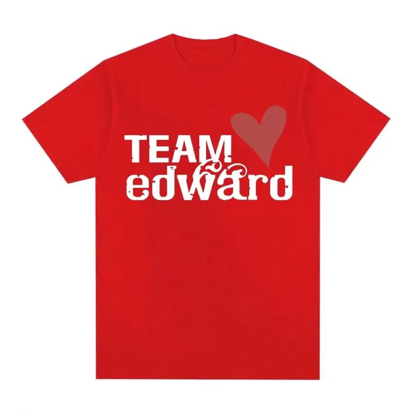 

JSleeve Shirt Y2k Style Tops Acob Wears Team Edward Has Twilight Fans Clothing Retro Womens Fashion Casual Large Tshirt Short 4XL