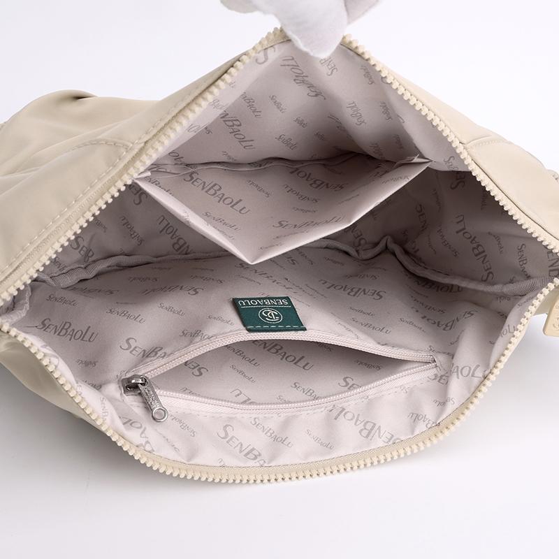 Water-Resistant Nylon Handbag Women's Lightweight Multi-Compartment Large Capacity Shoulder Bag