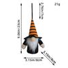 New Halloween Glowing Small Pendant Hat Figurine of Little Dwarf Christmas Faceless Doll