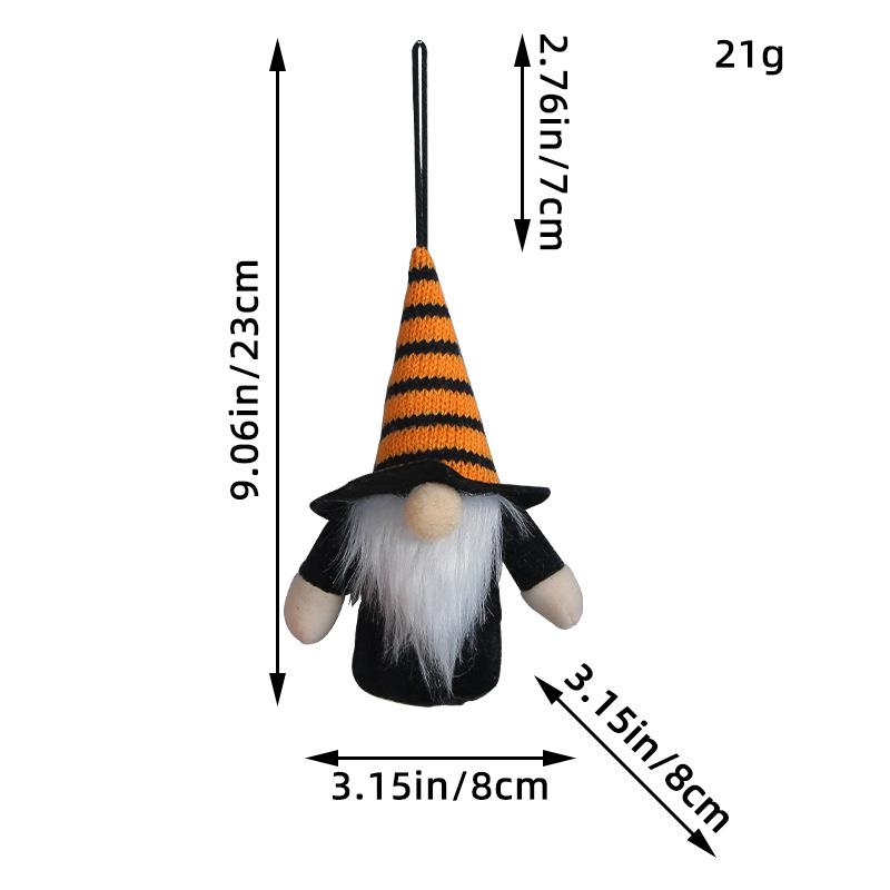 New Halloween Glowing Small Pendant Hat Figurine of Little Dwarf Christmas Faceless Doll