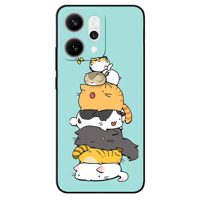 For Oppo Reno14 Pro/ Reno14 5G Case Black TPU Silicone Back Cover Case For Reno14 Pro 5G PKZ110 Bumper Phone Funda Reno14 PLA110