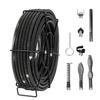 VEVOR Segmentowy kabel do udrażniania kanalizacji 100 stóp/30,5 m x 5/8 cala/1,6 cm i 7 frezów do rur 0,8"-3,9"/2-10 cm