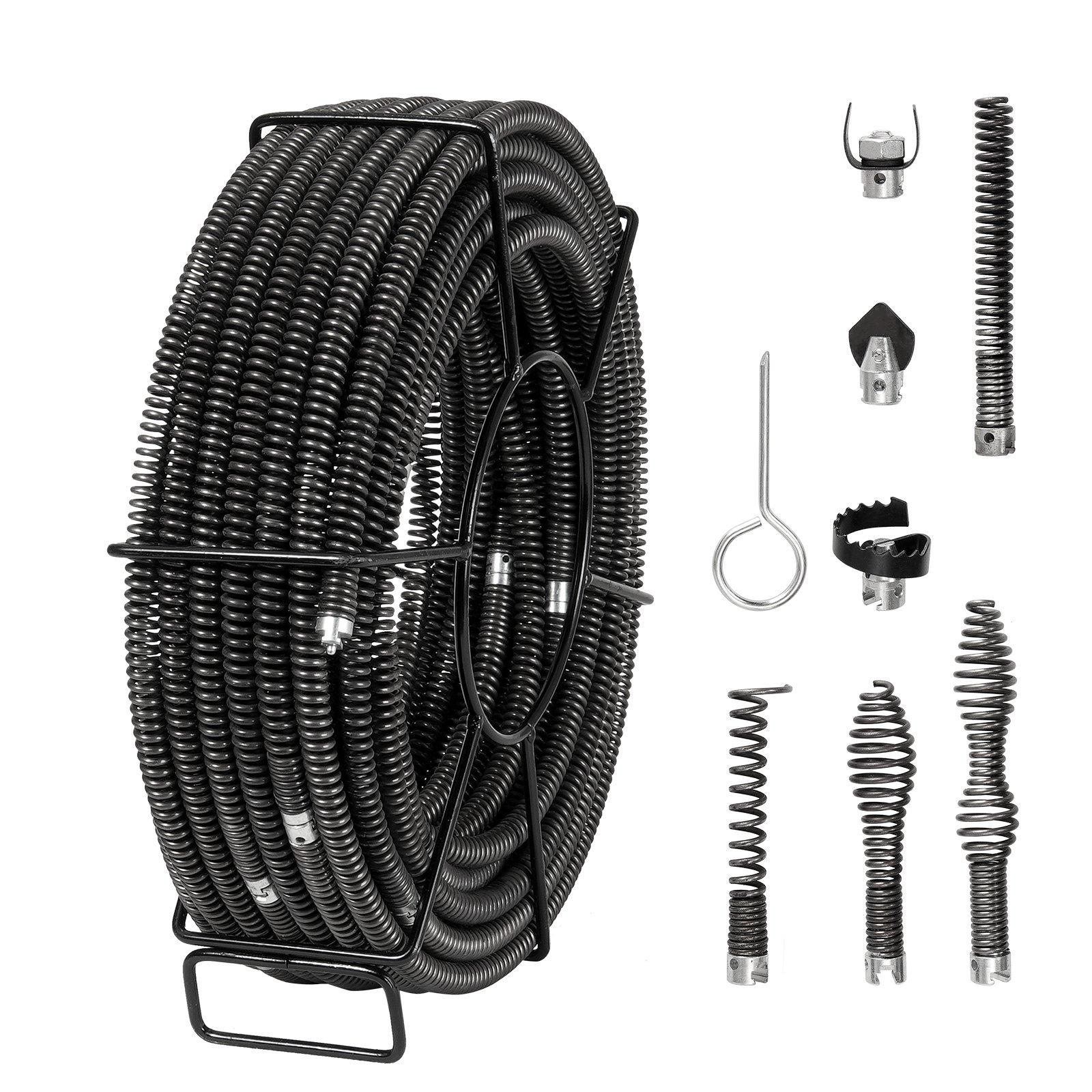 VEVOR Sectional Drain Cleaning Cable 100FT/30