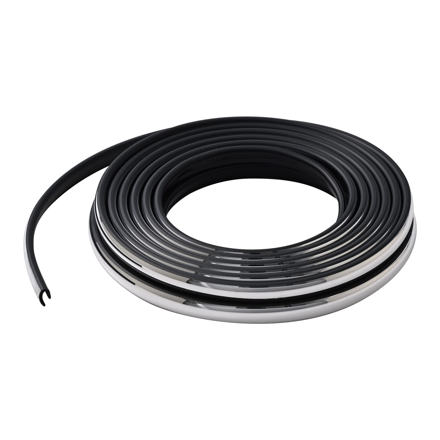 

Seiwa K434 Car Exterior Goods J-Type Door Mall Door Guard 1.6 ft (4.3 m), Black x Chrome 4.3m чёрный