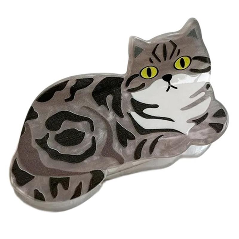 Cartoon Cats/Dogs Shape Jaw Clip Teens Ponytail Hair Claw Delicate Jaw Clip Female Makeup Taking Photo Jaw Clip Nonslip