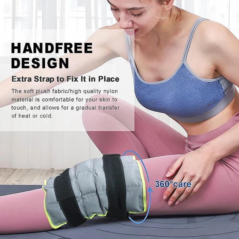 Knee Ice Pack Wrap for Injuries Self-absorbing Water Knee Pads Ice Pack Physiotherapy Hot Compresses Heated Knee Pads Sports Pad