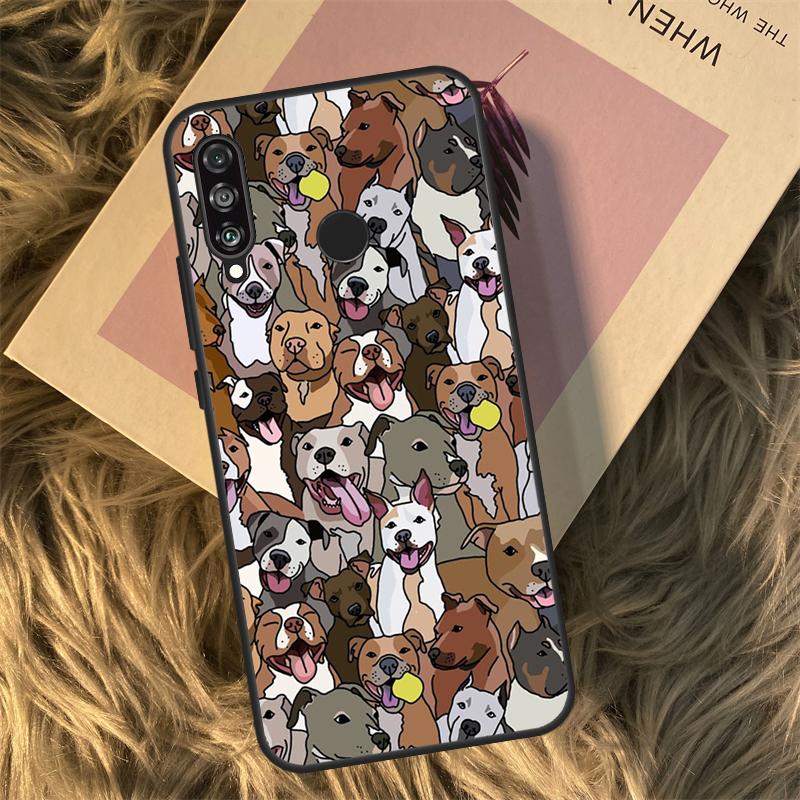 Pitbull Dog For Huawei Nova 5T 3i 7i 8i 11i 12i 9 10 SE Y60 Y61 Y70 Y72 Y73 Y90 Y91 P30 P40 Lite Case